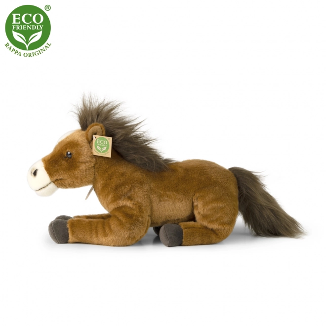 Cavallo di peluche sdraiato 35 cm eco-friendly