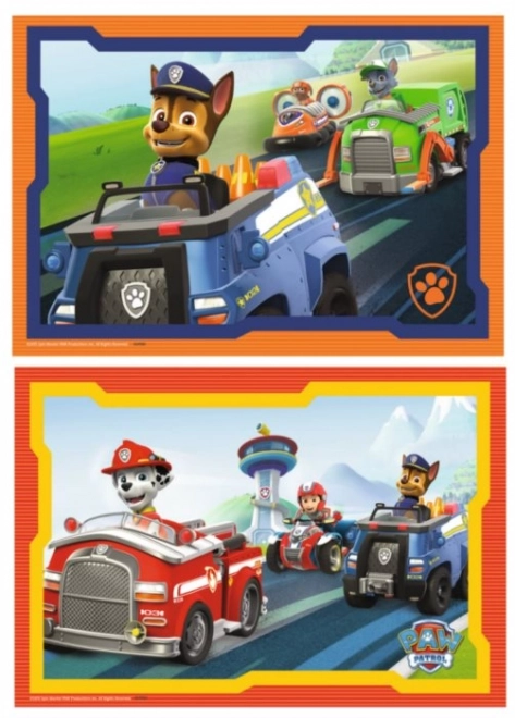 Puzzle Paw Patrol in azione 2x12 pezzi