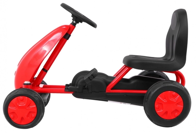 Primo Gokart a pedali per bambini bianco – rosso