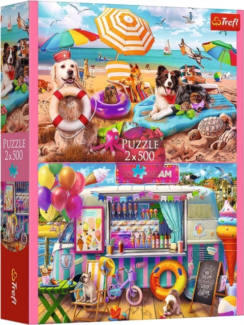 Puzzle 2x500 – tempo di vacanze Trefl