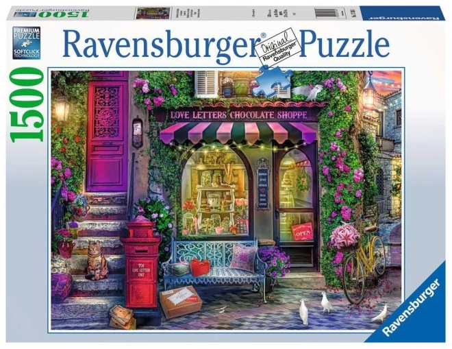 Ravensburger - Puzzle 2D 1500 pezzi: Negozio di cioccolato