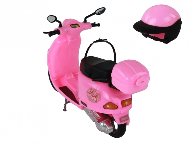 Bambola sullo Scooter Rosa con Parti Mobili