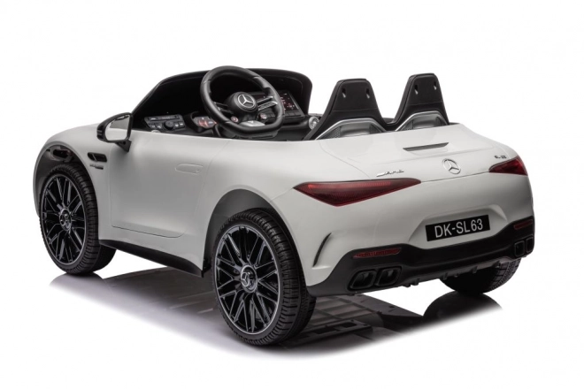Auto elettrica per bambini Mercedes AMG SL63 bianco