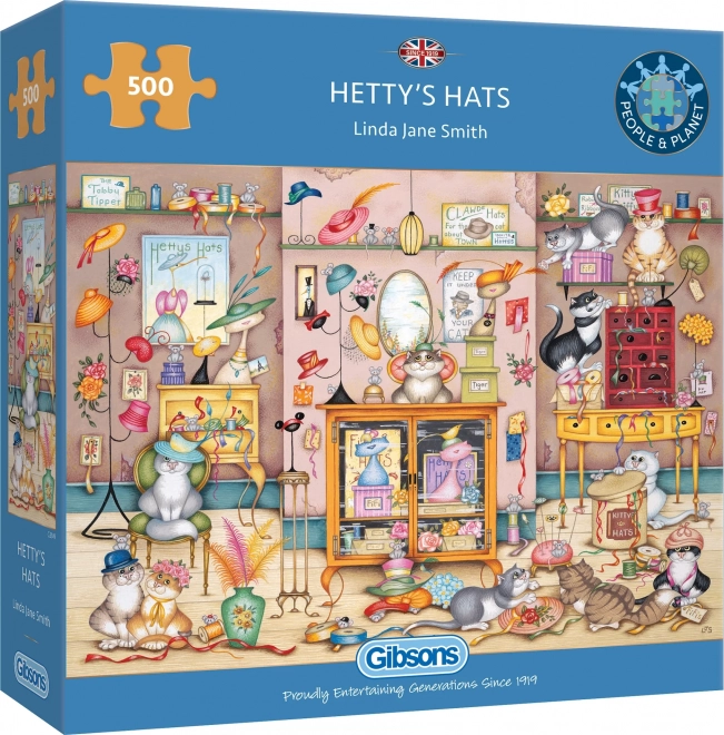 Puzzle Cappelli di Hetty 500 pezzi