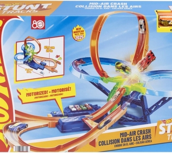 Pista Hot Wheels Stunt Collisione in aria