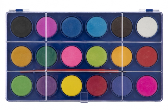 Set acquerelli grandi 18 colori con pennello