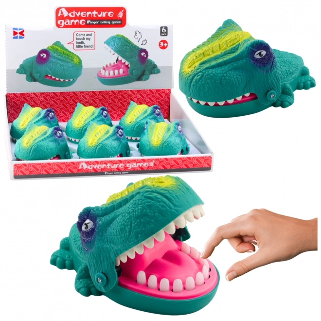 Gioco di abilità dinosauro mordente verde