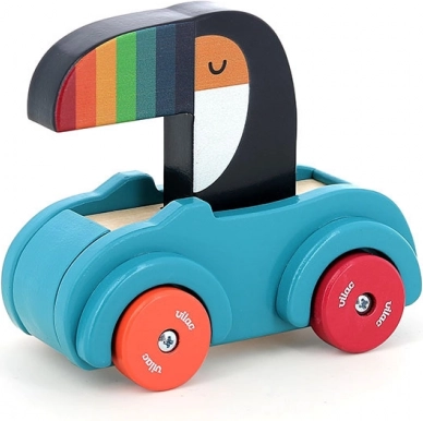 Vilac Auto di legno Tucano con clacson