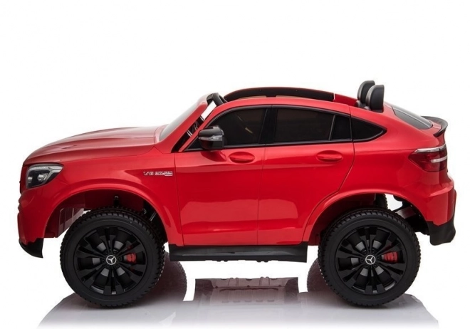 Auto elettrico per bambini Mercedes GLC 63S rosso verniciato