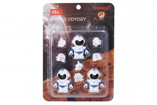 Set di 3 figure astronauta