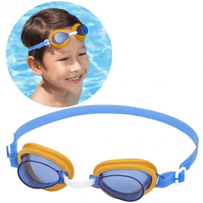 Occhialini per nuoto Lil 'Lightning Swimmer per bambini – blu