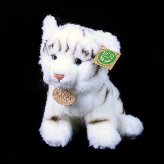 Tigre di Peluche Bianco Seduto 25 cm Eco-Friendly