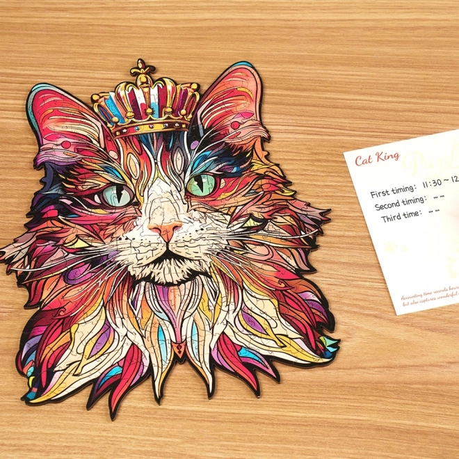 Puzzle in legno King Cat di Puzzle Paradise