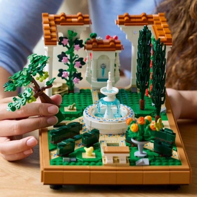 Fontana da giardino LEGO per adulti