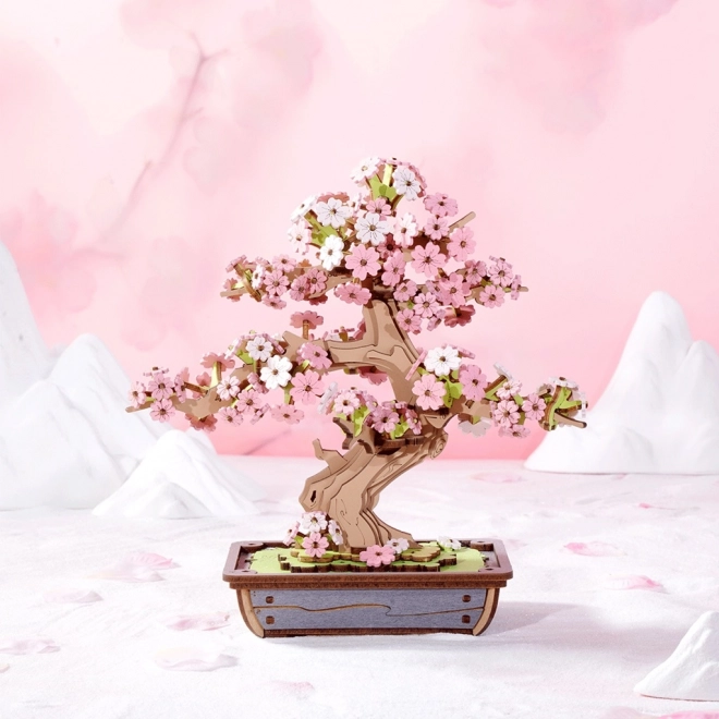 Puzzle 3D in legno Bonsai Sakura