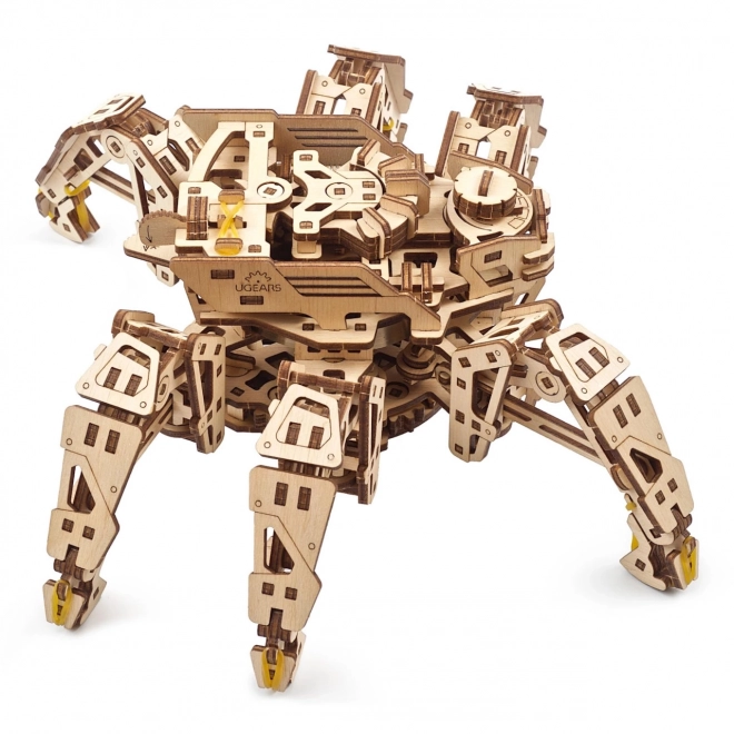 Puzzle meccanico in legno 3D Ugears Esploratore a sei zampe