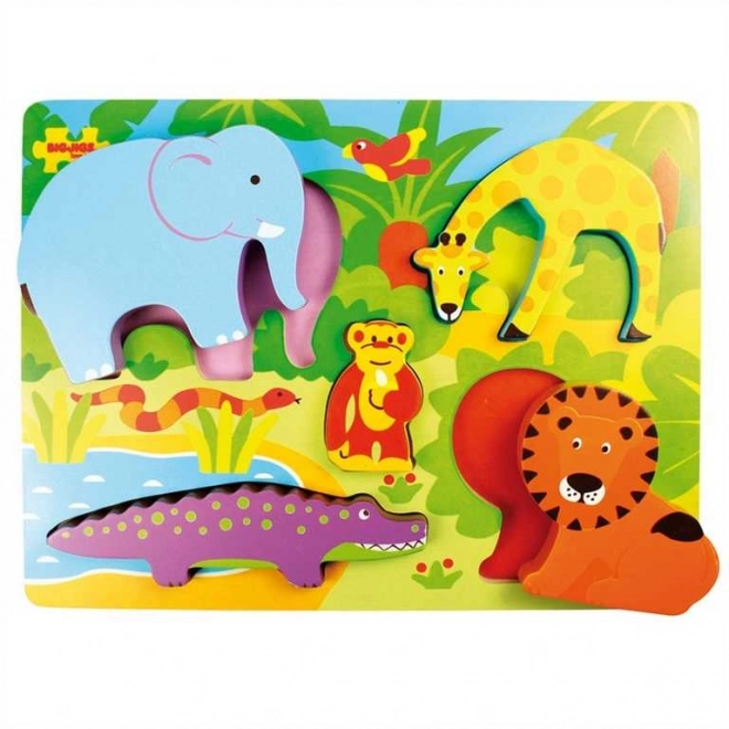 Puzzle in legno Safari Bigjigs Toys