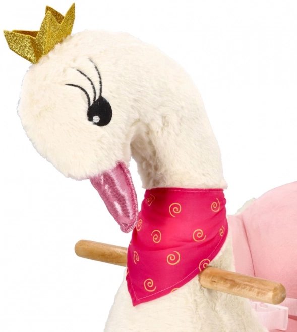 Sedia a dondolo Swan Queen con ruote