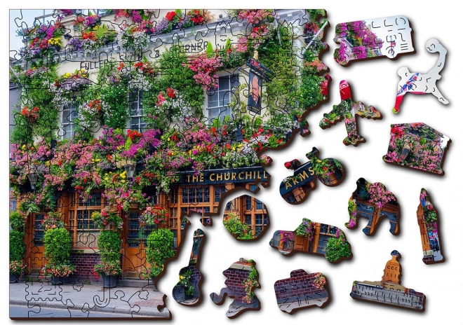 Puzzle di legno Londra pub 2 in 1