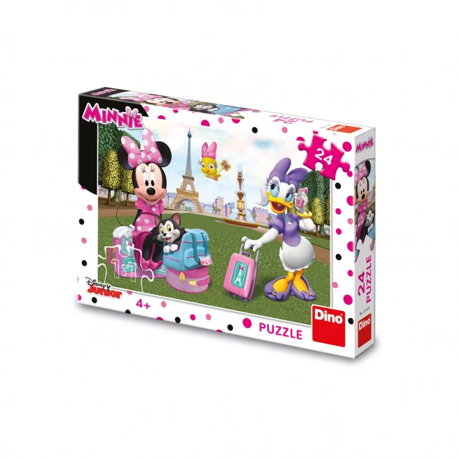 Puzzle DINO Minnie a Parigi 24 Pezzi