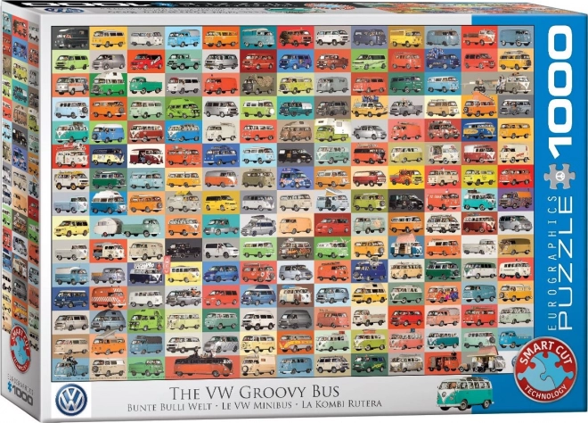 Puzzle Volkswagen Groovy Bus 1000 Pezzi