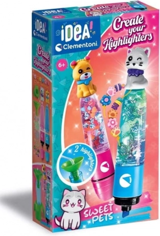 Clementoni Idea set creativo per realizzare evidenziatori Sweet Pets