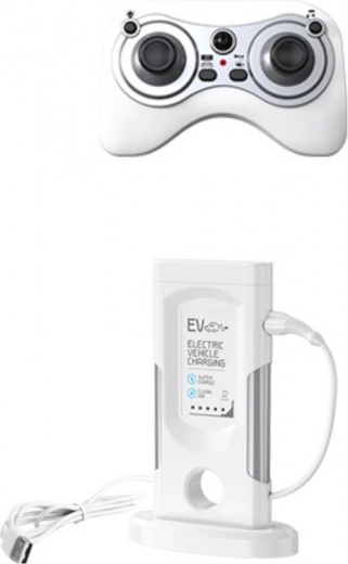 Stazione di ricarica e radiocomando ergonomico