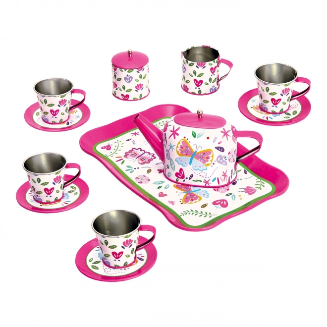 Set per il tè per bambini rosa Bino