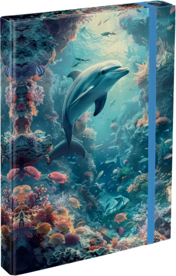 Cartelle per quaderni scolastici A4 Delfino