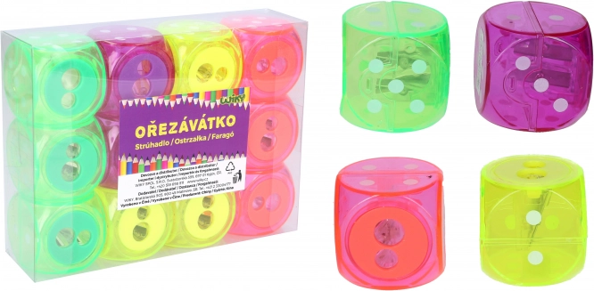 Temperamatite per due matite con serbatoio – cubo