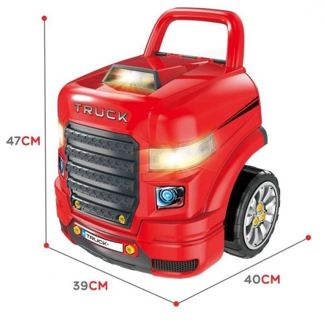 Camion meccanico progettato per essere smontato con strumenti di officina