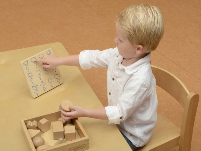 Scopri forme indovinando al tatto 12 pezzi Masterkidz