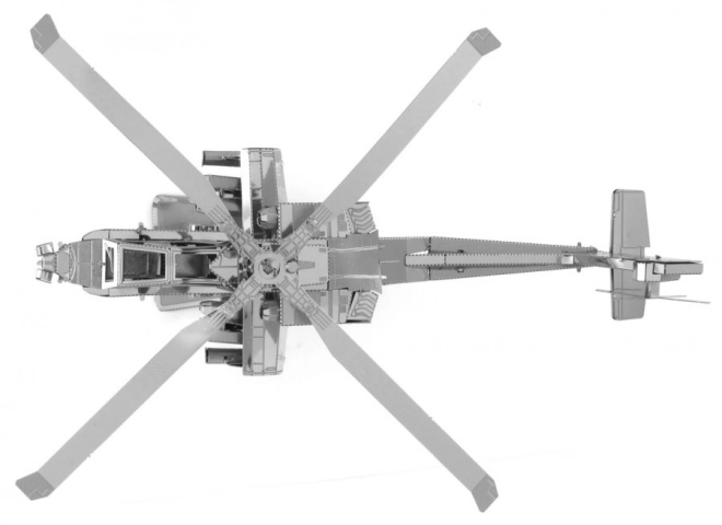 puzzle 3D Metal Earth elicottero Apache AH-64