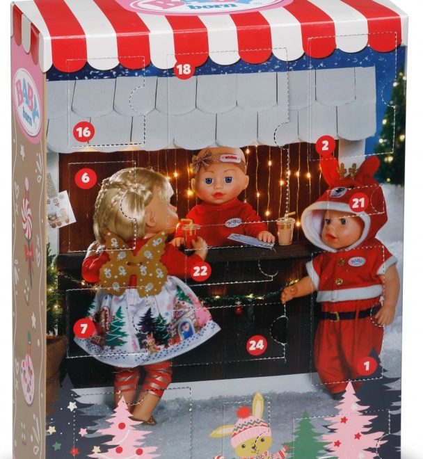 Calendario dell’Avvento BABY born 2025 per bambola 43 cm