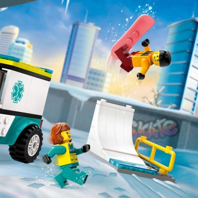 Ambulanza e Snowboarder LEGO City