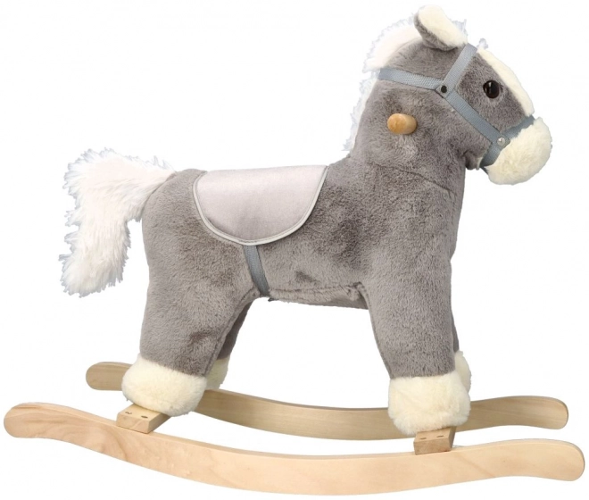 Cavallo a dondolo di peluche