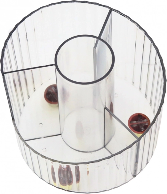 Organizer per forniture da ufficio bianco trasparente