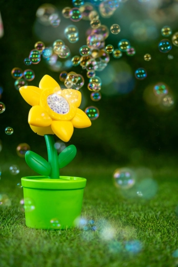 Fiore magico che sputa bolle