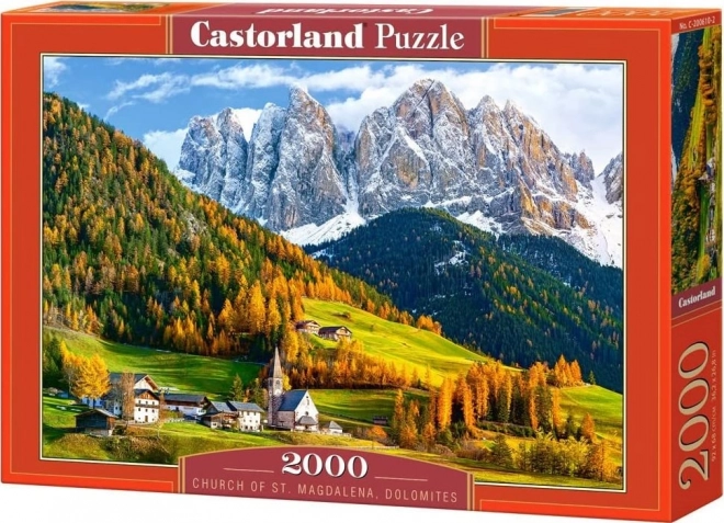 Puzzle 2000 pezzi Chiesa di Santa Maddalena, Dolomiti