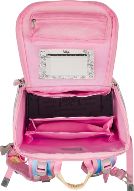 Set Baagl Zippy Plus Unicorn Arcobaleno: zaino, astuccio, sacchetto, grembiule, portafoglio