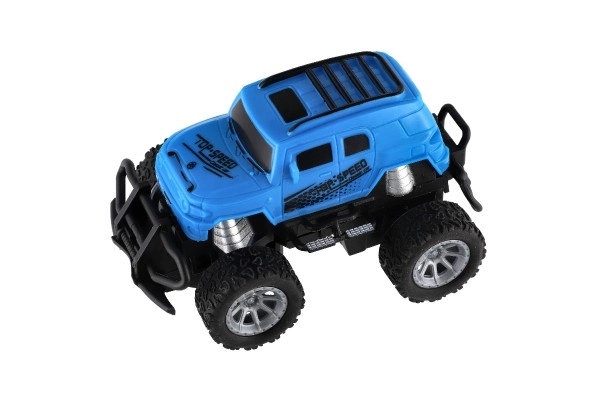 Mini camioncino RC con luci 12cm blu