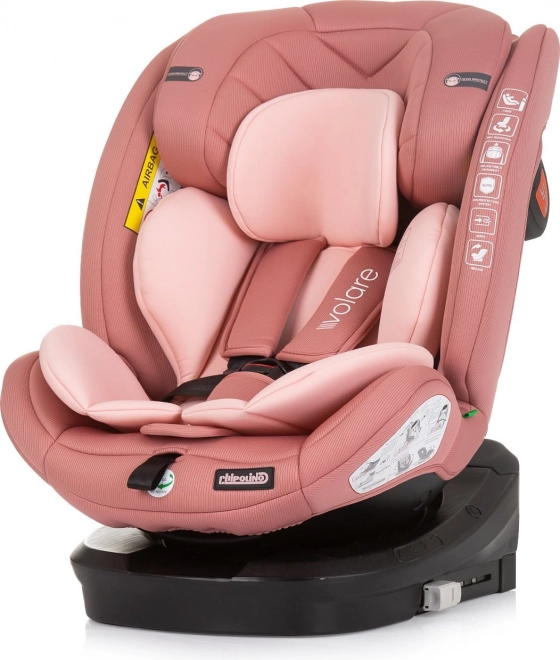 Seggiolino auto Volare i-Size 40-150cm Isofix 360 Flamingo