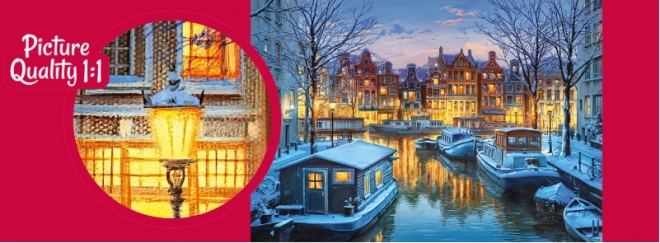 Puzzle Amsterdam di notte 1000 pezzi