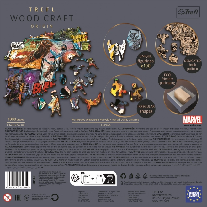 Puzzle Legno Craft Origin Marvel Avengers 1000 Pezzi