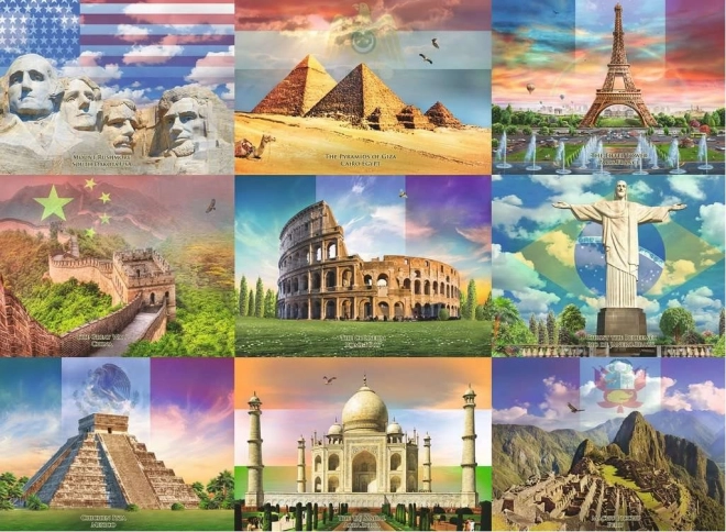 Puzzle Monumenti Mondiali XXL 200 Pezzi