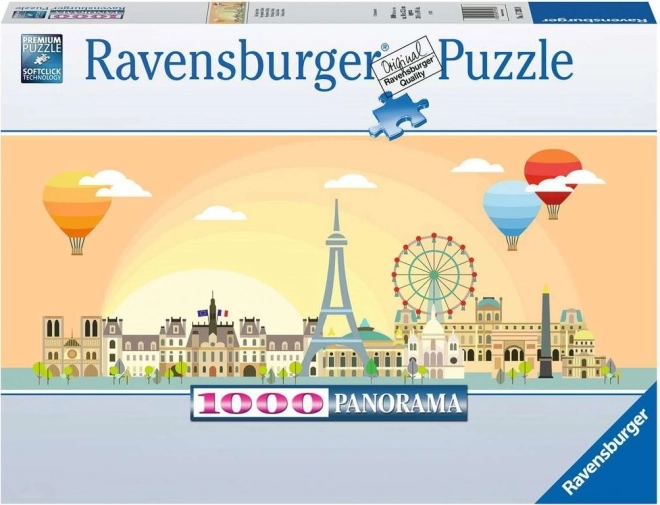 Puzzle Panoramico Parigi Ravensburger 1000 pezzi