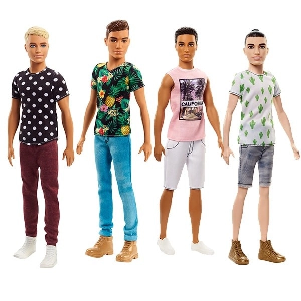 Ken di Barbie Fashionistas maglietta blu con cactus