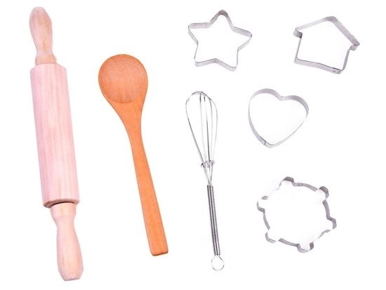 Set cucina per bambini con grembiule e formine