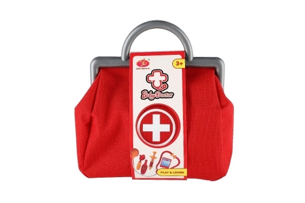 Set medico per bambini con stetoscopio e borsa del dottore
