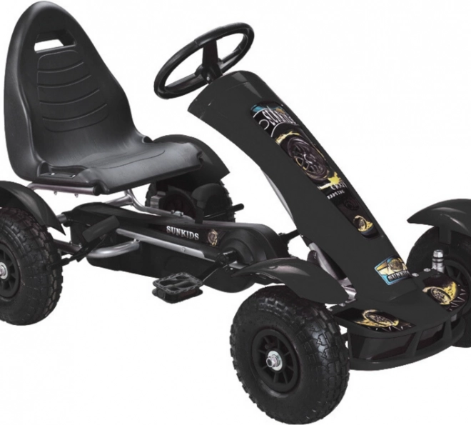 Gokart a pedali nero